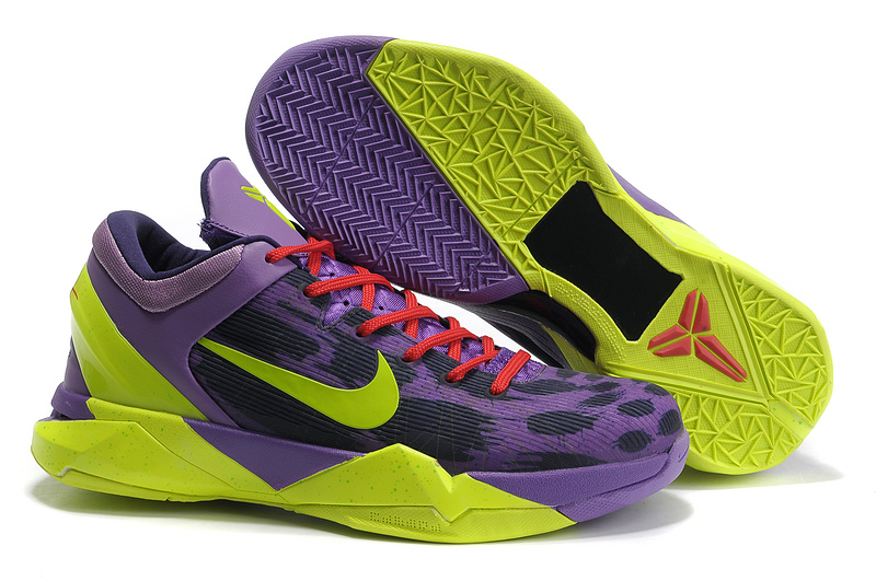 Nike Kobe 7 Christmas Game Purple Dark Green Black Sneaker